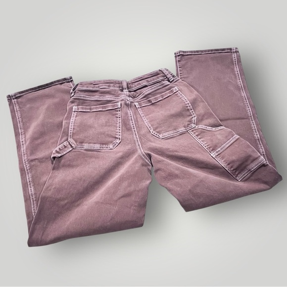 SO Brown Denim Pants Wide Leg - High Waist Carpenter - Picture 4 of 15